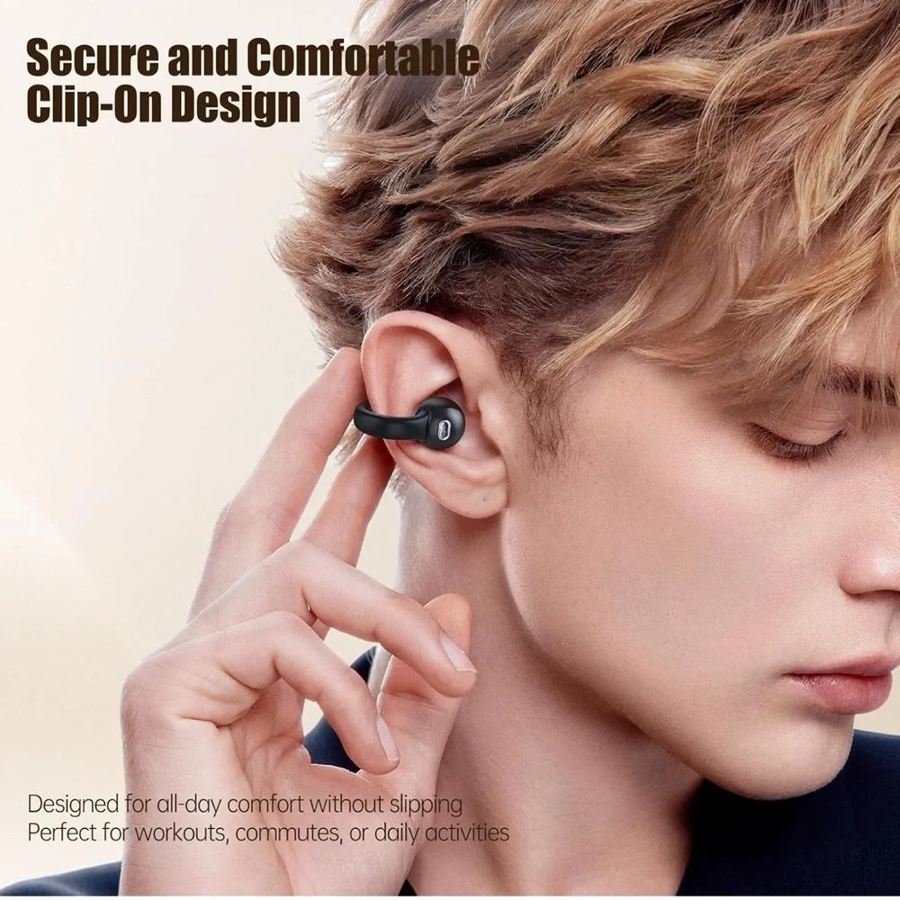 Wireless Earbuds with Charging Case - Black